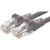 1aTTack.de 10m Cavo di Rete grigio - 1x - Cat.6 Ethernet Gigabit Lan RJ45 10 100 1000 Mbit s - Cavo Patch UTP compatibile con Cat.5 Cat.5e Cat.7 Cat.8 - grigio - 1x - 10m