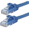 Monoprice Flexboot - Cavo patch Ethernet Cat6, cavo Internet di rete, 30,48 m, RJ45, 550 MHz, UTP, filo di rame puro, 24AWG, colore: Blu