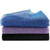 ICED PIXEL 3Pcs Spugna Doccia Esfolianti Africani,80x30cm African Net Sponge,Spugna Rete Scrub Corpo,Rete di Lavaggio in Nylon di Alta Qualità per Esfoliare e Pelle Morta per Uomo,Viola Nero Blu
