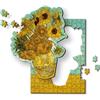 Trefl - Puzzle in Legno: I Girasoli, Vincent van Gogh - Puzzle Artistico in Legno Wooden Puzzle, Dipinti Famosi, Artisti Conosciuti, Intrattenimento Creativo per Adulti e Bambini dai 9 anni, 200 pezzi
