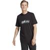 Adidas Uomo Illustrated Linear Graphic Tee, Black, M