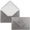 NEUSER PAPIER Buste da lettera colorate - DIN C6 - Foderate con carta velina bianca - 80 g/m2 - 114 X 162 mm - Chiusura adesiva - Busta con fodera interna I marca FarbenFroh® di Gustav NEUSER® 100 Stück argento