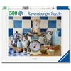 RAVENSBURGER 01708 PUZZLE DA 1500 PA. GATTINI IN CUCINA
