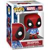Funko Pop Marvel: Holiday - Deadpool - marvel Comics - Fumetti - Figura in Vinile da Collezione - Idea Regalo - Merchandising Ufficiale - Giocattoli per Bambini e Adulti
