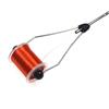 Cldaisy Strumento nero per bobine con punta in ceramica, leggero, per pesca a mosca, strumento per legare bobine standard, per macchina da cucire, accessori per la pesca a mosca (11 cm)