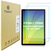 S YTALAND Ytaland - Pellicola salvaschermo universale in vetro per tablet da 9,6 a 10,1, confezione da 2 pezzi, pellicola salvaschermo in vetro temperato [23,6 x 16,3 cm]