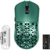 ATTACK SHARK R5 Ultra Mouse Gaming Wireless in Fibra di Carbonio 8000Hz, 39g SUPERLIGHT, 42000DPI, Sensore PAW3950MAX, Nordic 52840, Bluetooth/2.4G/USB-C Cabalto, 8K Cavo Spirale, per PC/Mac, Verde