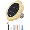 VEVOR Ionizzatore Solare per Piscina Purificatore per Acqua Piscina Purificatore agli Ioni di Rame max. 170343 L, Ionizzatore ad Energia Solare Galleggiante per Vasca Idromassaggio, Forma Fiore
