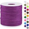 Uiopa Filo Nylon per Braccialetti 0,7mm x 120m Filo Braccialetti Fai da Te Cordone Perline per Collana, Bracciale, Creazione di Gioielli, Macramè, Artigianato