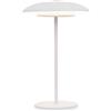 newgarden - Lampada da tavolo portatile SARDINIA. Luce calda a LED senza fili. Con batteria ricaricabile fino a 20 ore di utilizzo (Bianco, 30 cm)
