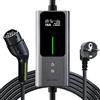 VDL POWER Cavo Ricarica Auto Elettrica Tipo 2, 3,68kW | 6-16A | 5m Colonnina Ricarica Auto Elettrica, Caricatore Auto Elettrica Tipo 2 Schuko con LCD Controllo Digitale, IP65, IEC19621-2 VDLPOWEREU