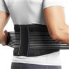 BraceUP Fascia Lombare Supporto Schiena Uomini e Donne - Pancera Contenitiva Uomo Donna, Busto Ortopedico Lombare con Doppi Cinturini Regolabili (L/XL 90-110 cm)