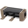 LITTLE BALANCE LTTLE BALANCE 8763 Happy Connect 2 Meuuuh…!, Raschietto per 1 o 2 persone, assemblaggio in serie di 3 dispositivi possibile, senza PFAS, antiaderente, 320 W, noce moscata