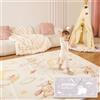 Joypony Tappeto Gioco Bambini Pieghevole 120x120x1cm, Wasserdicht & Rutschfest, Baby Play Mat mit Tragetasche - Ideal für Babys & Kleinkinder