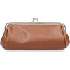Le Corone Bags Pochette in pelle con chiusura a scatto