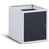 Fami Cassettiera per banco da lavoro 500 X 607 X 570 H - con una porta, portata 25 KG - FAMI FBG03S50C0005PD - Antracite/Grigio