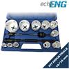 echoENG Seghe a tazza bi metalliche 11 pz 19 - 76 mm frese set valigetta UT 10 STG4