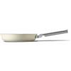 Smeg Cookware Padella in alluminio antiaderente per induzione, Crema Smeg Cookware, diam. 28cm