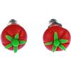 Miniblings pomodoro Orecchini verdure pomodoro rosso verde Mini 3D - moda orecchini gioielli fatti a mano che la spina orecchini