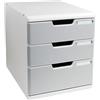 EXACOMPTA Cassettiera Modulo A4 - 28,8 x 32 x 35 cm - 3 cassetti - grigio-granito - Exacompta (unità vendita 1 pz.)