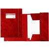 SEI ROTA Cartella 3 lembi con elastico F - 25 x 35 cm - dorso 3 cm - Colpan - rosso - Sei Rota (unità vendita 1 pz.)