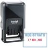 TRODAT Timbro Printy 4750-L autoinchiostrante - DATA + REGISTRATO - 4,1 x 2,4 cm - 4 mm - bicolore - Trodat (unità vendita 1 pz.)