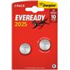 Energizer Micropila Eveready Lithium CR2025 - 3V - a pastiglia - litio - Energizer - blister 2 pezzi (unità vendita 1 pz.)