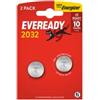 Energizer Micropila Eveready Lithium CR2032 - 3V - a pastiglia - litio - Energizer - blister 2 pezzi (unità vendita 1 pz.)