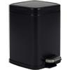 PERFETTO Bidone Pico - con pedale e vaschetta - 6 L - nero satinato - Perfetto (unità vendita 1 pz.)