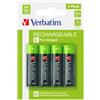 VERBATIM Pila stilo AA - 1,2V - HR6 - ricaricabili - Verbatim - conf. 4 pezzi (unità vendita 1 pz.)