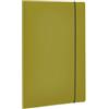 FELLOWES Cartella 3 lembi con elastico HOLOS - A4 - PP - verde - Fellowes (unità vendita 1 pz.)