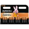 DURACELL Pila ministilo AAA - 1,5V - Plus Powerboost - MN2400 - Duracell - blister 12 pezzi (unità vendita 1 pz.)