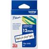 Brother - Nastro - Nero-Trasparente - TZE131S - 12mm x 4mt (unità vendita 1 pz.)