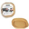 PERFETTO Vaschette cartaforno per friggitrice ad aria - in astuccio - 20 x 20 x 4,5 cm - avana - Perfetto Kitchen - conf. 50 pezzi (unità vendita 1 pz.)