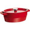 Pyrex 4936879 - Cocotte ovale 3,8 L, cottura lenta, colore: Rosso