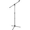 McGrey MBS-01 Supporto microfono con braccio e morsetto per microfono braccio orientabile, altezza regolabile, treppiede con asta a giraffa per microfono, lunghezza del braccio circa 75 cm supporto