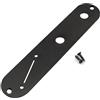 Musiclily Pro 32mm Piastra Controlli Telecaster in Acciaio con Foro Stretto Potenziometro e Slot Selettore Angolare per Chitarra Elettrica tipo Tele, Nero