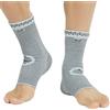 NEOtech Care - fascia di supporto per caviglia - Tessuto a maglia in fibra di bambù - Elastico e traspirante - Media compressione - Sport - Piede destro o sinistro, uomo, donna (Grigio, L, 1 Paio)