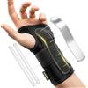 BraceUP Tutore Polso, Tutore Pollice Destro Sinistro - Fascia Polso per Polsiera Ortopedica, Polsiera Tendinite, Tutore Mano Tunnel Carpale (Mano Sinistra, L/XL)