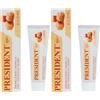 President DENTIFRICIO BABY PER BAMBINI 0-3 ANNI. Gusto Caramello, Senza Fluoro, parabeni, SLS, allergeni e PEG per far crescere i primi denti in modo sano, proteggendoli dalla carie - RDA 20-30ml