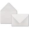 NEUSER PAPIER GUSTAV NEUSER - Buste da lettera DIN B6, 125 x 176 mm, colore: bianco super con fodera in seta bianca, 50 pezzi, qualità extra, 100 g/m², per occasioni speciali, incollaggio a umido, colore: bianco