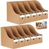 Aurobest 10 Pezzi Portariviste con 10 Etichette, Organizer File A4 Pieghevole, Porta Organizzatore Cancelleria, Porta Riviste, Divisori Cartone, Scatola Archiviazione Documenti per Ufficio, Scrivania, Casa