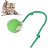 XUNNIU Palla Giochi per Cani/Gatti, Elettrici Giochi interattivi per gatti e cane con Corda, Intelligente Pallina gatto automatica,Giochi gatto e Cani - Verde erba