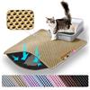 Petinstinct Tappetino Jumbo per Lettiera Gatto, Design Nido d'Ape 2 Strati | 116x66 cm, Riduce la lettiera sparsa, Facile da pulire, Impermeabile, Antiscivolo, Morbido per zampe, Antigraffio, Beige, XXL
