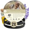 Animalea Collare sedativo per cani [2 pezzi] nuovo - 60 giorni di applicazione - Anti stress per un maggiore relax a casa - Capodanno, separazione e visita veterinaria - Feromone Calm Band con profumo naturale