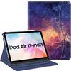 FINTIE Custodia compatibile con iPad Air 5a generazione (2022) / iPad Air 4a generazione (2020) 11,9 pollici, visualizzazione multi-angolo Folio Stand Cover con tasca, Auto Sleep/Wake, Galaxy