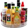Amolliar Lazy Susan Rotating Turntable Organizer - per Kitchen, Pantry, Cabinet, Dining Table, Fridge, Countertop, Vanity - Spinning Food Storage Container for Spices, Condiments- Clear,11 pollici (1 Pack)