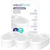 Aquafloow Cartucce filtro acqua | Set di 3 filtri di ricambio per erogatori d'acqua Waterdrop, caraffe filtranti | Capacità filtro 750 l, filtrazione a 7 stadi | Compatibile con WD-WFD-24 WD-PT-05P