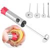 HERCHR Veggie corer Drill Fruit Corer con Maniglia, Carotatrice Levatorsoli in Acciaio Inox, Veggie Drill per Verdure Frutta Rotante Trapano Core Remover