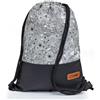 By Bers LEON Sacca da palestra con tasche interne con chiusura lampo, borsa da donna e da uomo, Nero Tbmorningglorypu, 40cm hoch